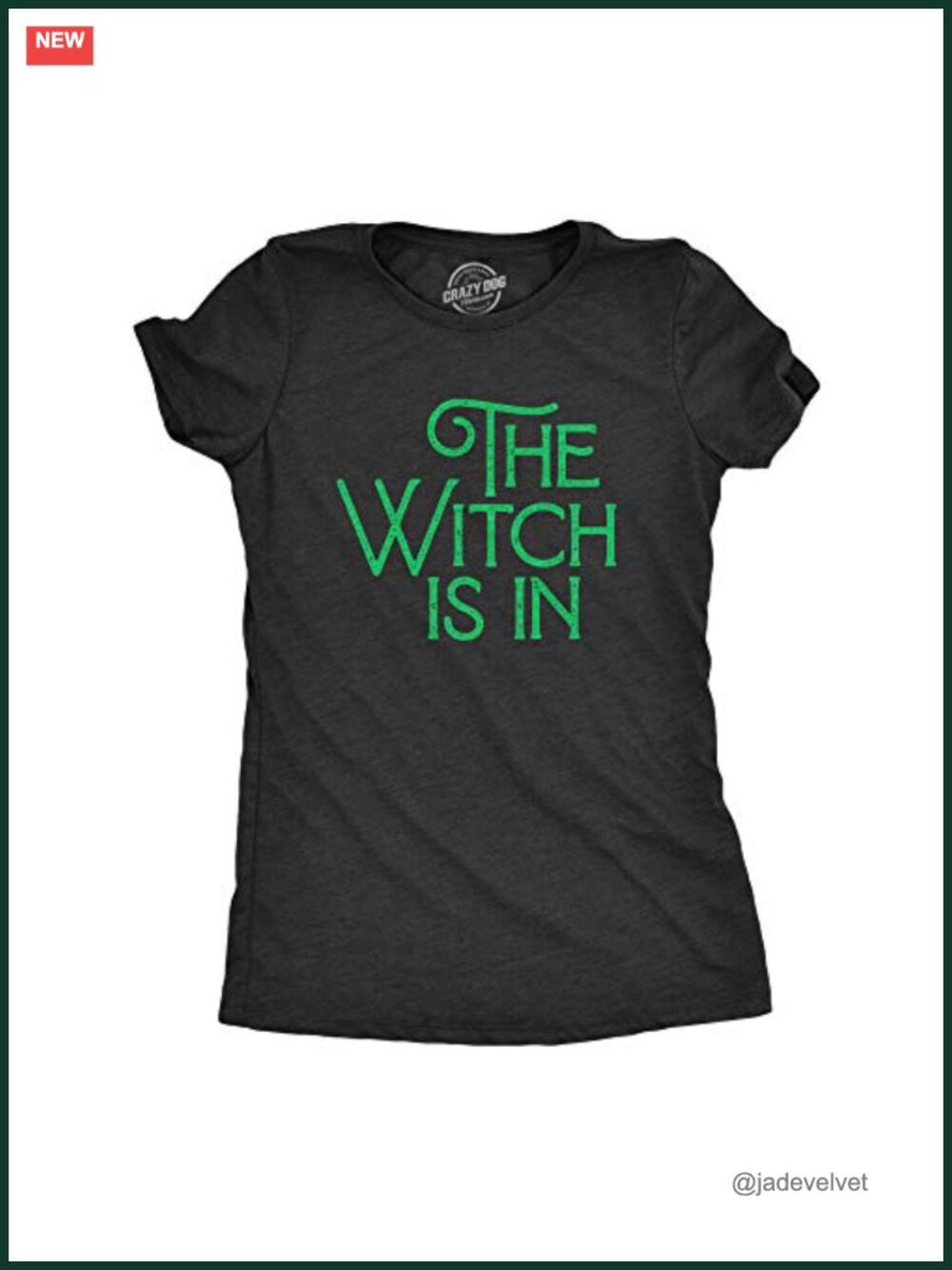 Witch Is In Halloween Graphic Tee Crew Neck Short Sleeve